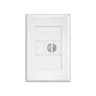 Campainha Cigarra Com Placa 4x2 Fame Evidence Branca