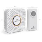 Campainha Sem Fio Pilha Luminoso Portão 100m Via Wireless Bra