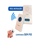 Campainha Sem Fio Wireless 50mts Casa Escritorio Fabrica Toma