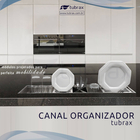 Canal Calha Organizador Úmida De Cozinha Aço Inox 304 C/ 5 Mó