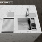 Canal Cesto Escorredor Mini Calha Umida 3 Modulos 423x120