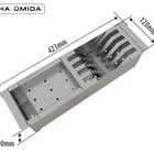 Canal Cesto Escorredor Mini Calha Umida 3 Modulos 423x120