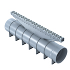 Canal Com Grelha Cinza Pp 30X500X1950Mm O110 Ucan - Odem Brasil