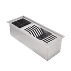 Canal Organizador  Inox C/ Acessórios Lux 450 45x16 Aço Escov