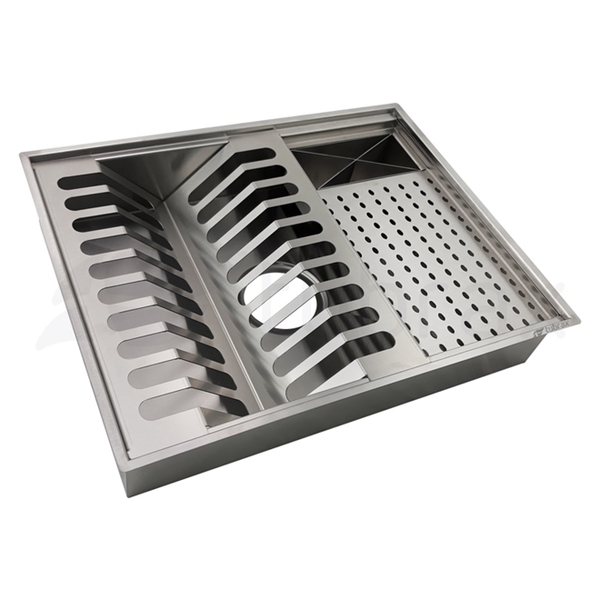 Canal Organizador Calha Úmida Escorredor 50 X 40 Inox Tubrax