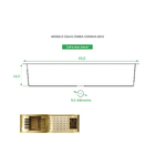 Canal Organizador Calha Umida Para Cozinha aço Inox  60x19x14