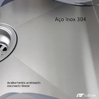 Canal Organizador Cozinha Aço Inox 304 C/ 3 Módulos 50x40 - T