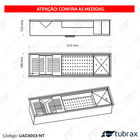 Canal Úmido Organizador Calha De Cozinha Em Aço Inox 304 C/3