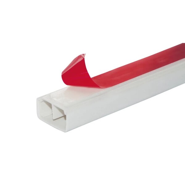 Canaleta 20x10mm Branca Com Dupla Face 2 Metros - Steck