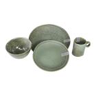 Caneca 280 Ml Em Grés Essencial Green Easy Life Itália