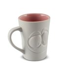 Caneca 300ml ''zé Rostress' Ceraflame Gourmet Branco Fosco/al