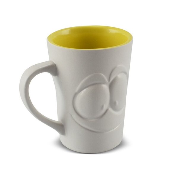 Caneca 300ml ''zé Rostress' Ceraflame Gourmet Branco Fosco/am