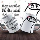 Caneca 325ml Flork Meme Feminino Amigas Mandam Print Xícara