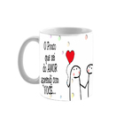 Caneca 325ml Namorados Meme Flork Cerâmina Envio Imediato