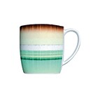 Caneca 360ml De Porcelana Germer Mãe Terra Decorada Verde