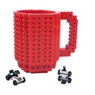 Caneca 3d Build-on De Plástico Modelo Bloquinhos De Montar -