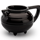 Caneca 3d Caldeirão De Bruxa 380 Ml Cerâmica Artesanal Preto