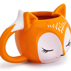 Caneca 3d Raposa Cerâmica 350 Ml Caneca Raposinha Decorada