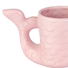 Caneca 3d Sereia Cauda Mermaid Rosa Caneca Cerâmica 450 Ml
