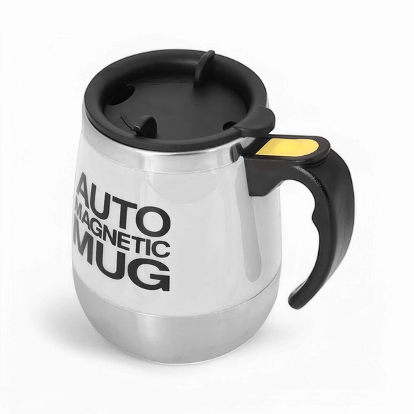 Caneca 400ml Elétrica Branco Mixer Magnético Stirring Mug Rec