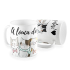 Caneca A Louca Dos Gatos
