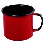 Caneca Aço Esmaltado 10cm 670ml Vermelho Ewel
