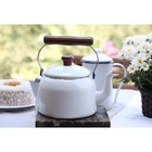 Caneca Aço Esmaltado 12cm 1 Litro Com Bico Branca Ewel