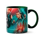 Caneca Alterated Carbon Elenco - Interior E Alça Verde Escuro