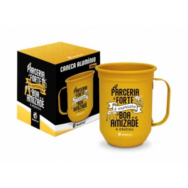Caneca Alumínio A Parceria É Forte, A Curtição É Boa E A Amiz