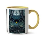 Caneca Amigas Tornam A Vida Mais Feliz Interior E Alça Rosa