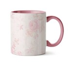 Caneca Amigas Tornam A Vida Mais Feliz Interior E Alça Rosa