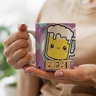 Caneca Amigos Cerveja E Pizza