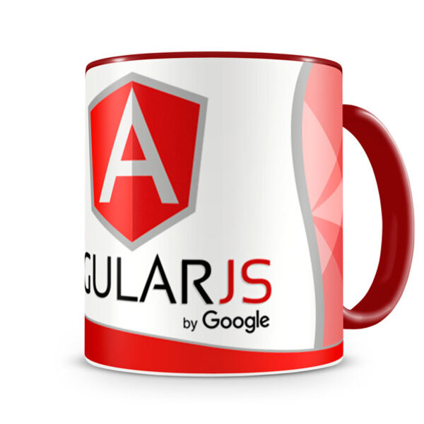 Caneca Angular Js Color Vermelha