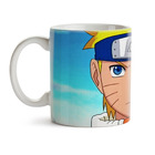 Caneca Anime Naruto Face - Interior E Alça Branca