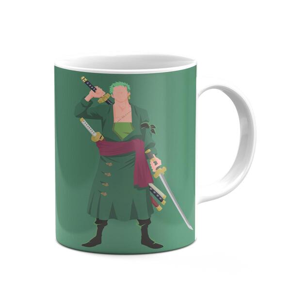 Caneca Anime One Piece Cerâmina 325ml Envio Imediato Branca