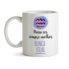 Caneca Astral Meu Signo Aquario - Interior E Alça Branca