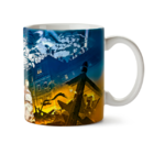 Caneca Attack On Titan Luta Com Titã - Interior E Alça Branca