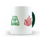 Caneca Avatar Elementos - Interior E Alça Verde Escuro