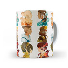 Caneca Avatar Rostos - Interior E Alça Branca