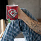 Caneca Bandeira Da Tunísia