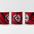 Caneca Bandeira Da Tunísia