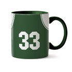 Caneca Basquete Nba Boston Celtics - Interior E Alça Verde Es