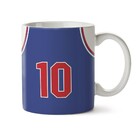 Caneca Basquete Nba Detroit Pistons - Interior E Alça Branca