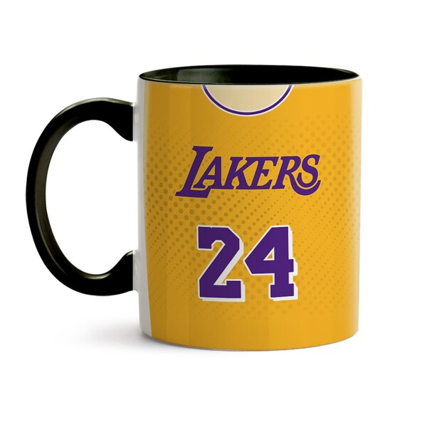 Caneca Basquete Nba Los Angeles Lakers - Interior E Alça Preta