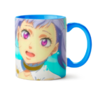Caneca Black Clover Noelle Fundo Azul - Interior E Alça Azul