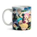 Caneca Black Clover Personagens Verão Interior E Alça Branca