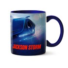 Caneca Black Letra Alfabeto Flowers Letra:n