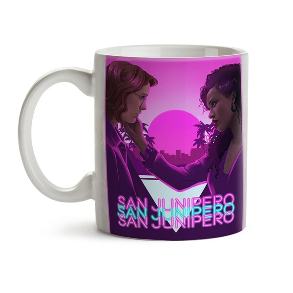 Caneca Black Mirror San Junipero 02 - Interior E Alça Branca