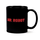 Caneca Black Mr Robot  Logo