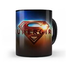 Caneca Black Supergirl Logo